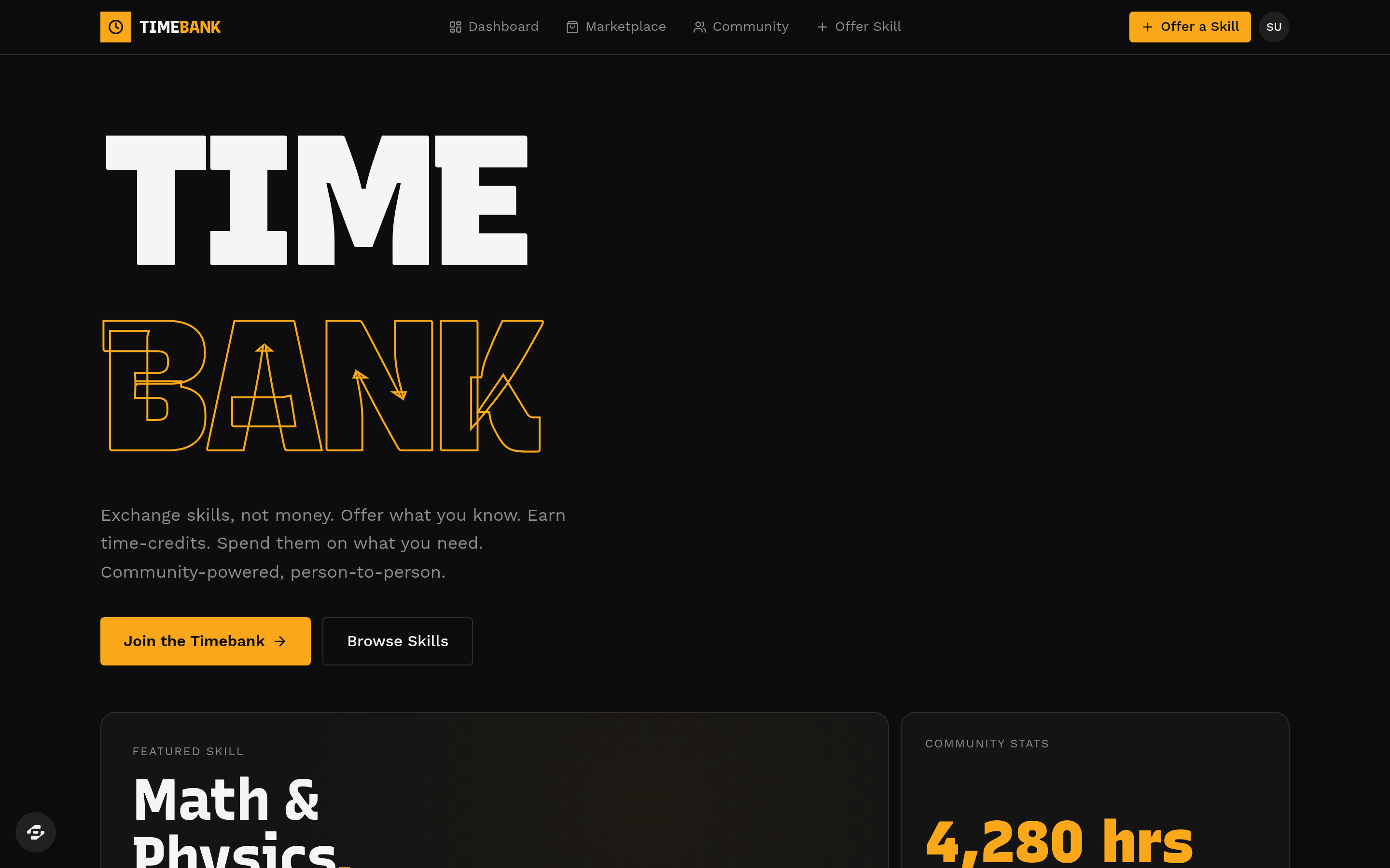 Timebank preview