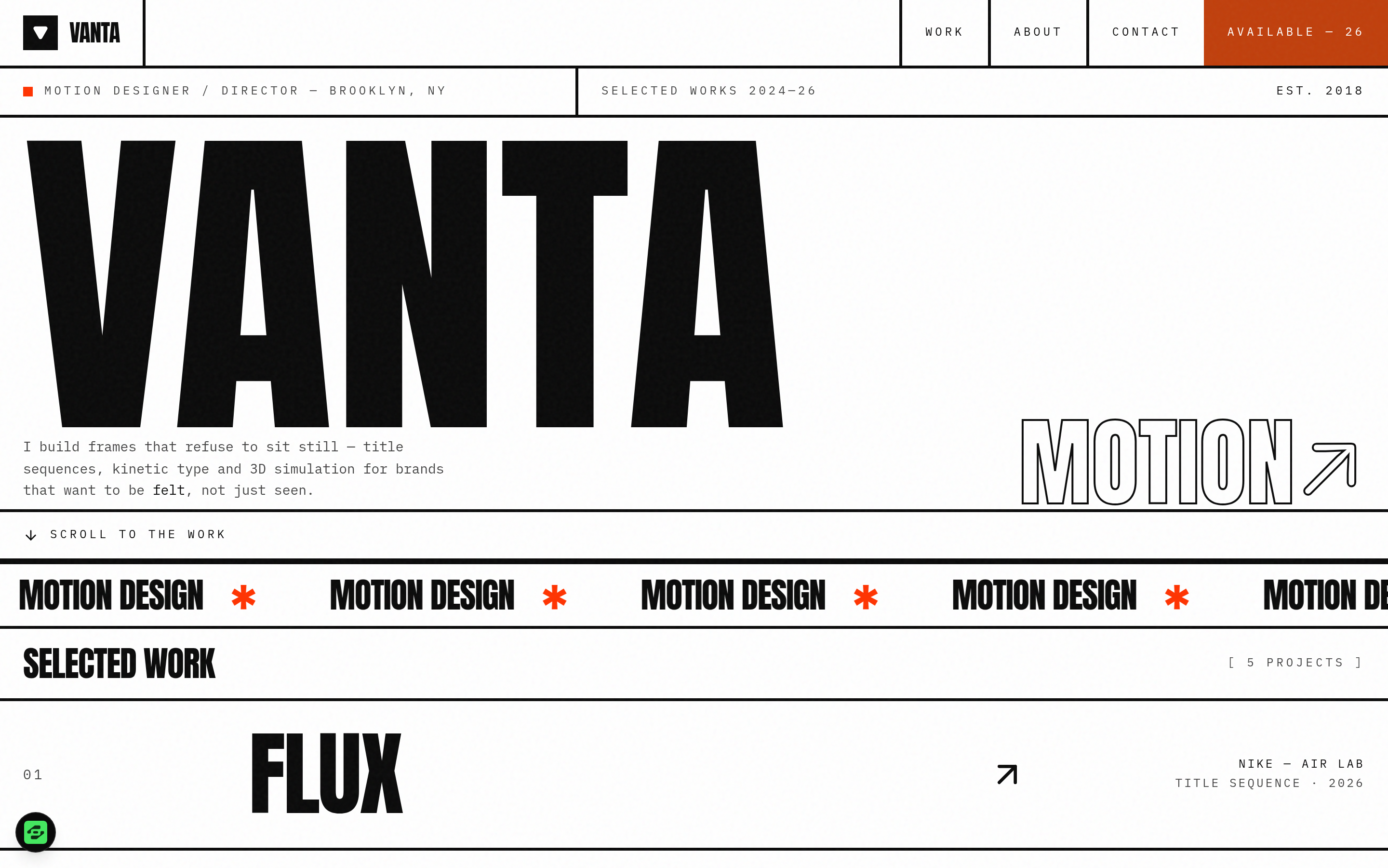 VANTA Studio preview
