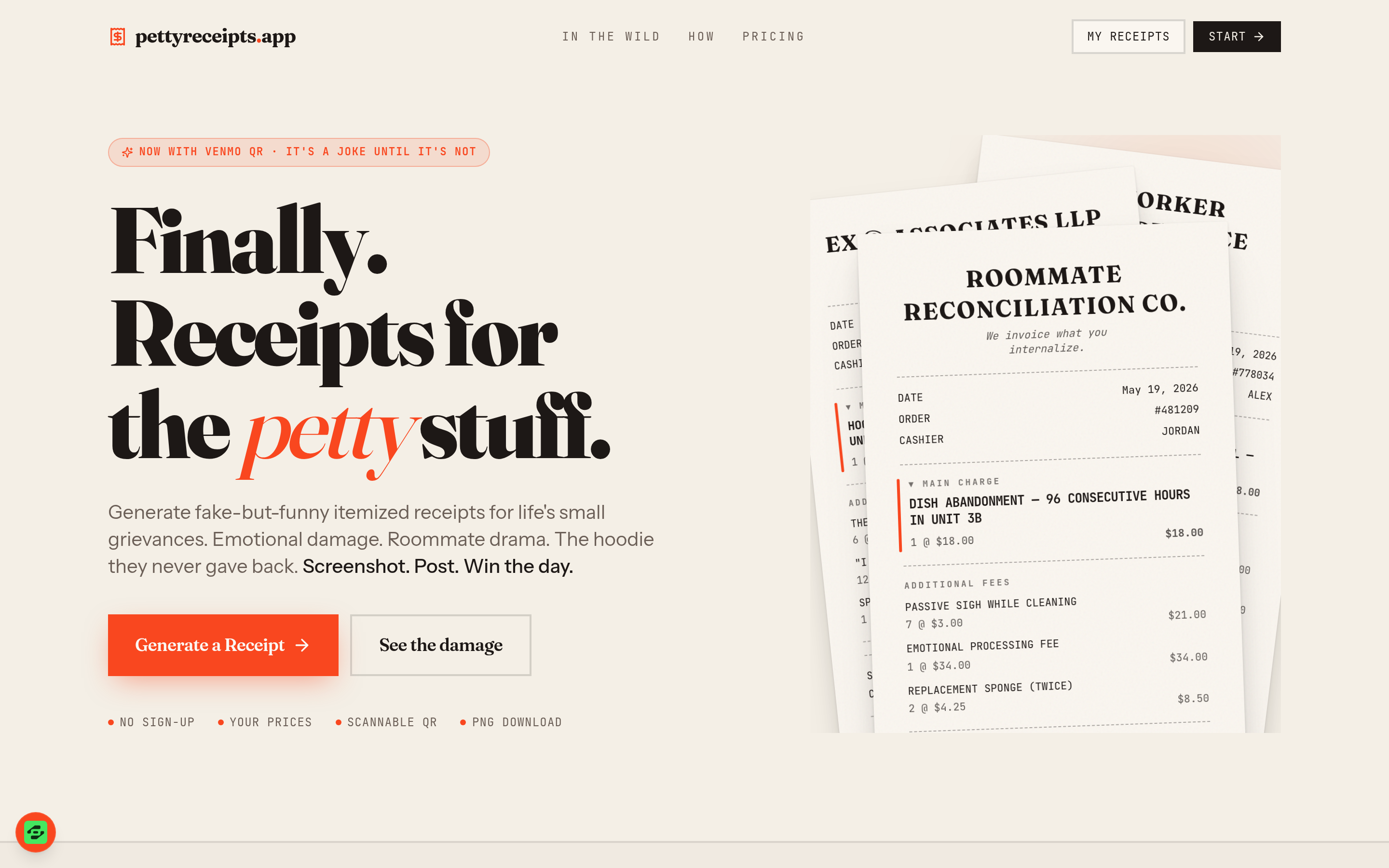 Petty Receipts preview