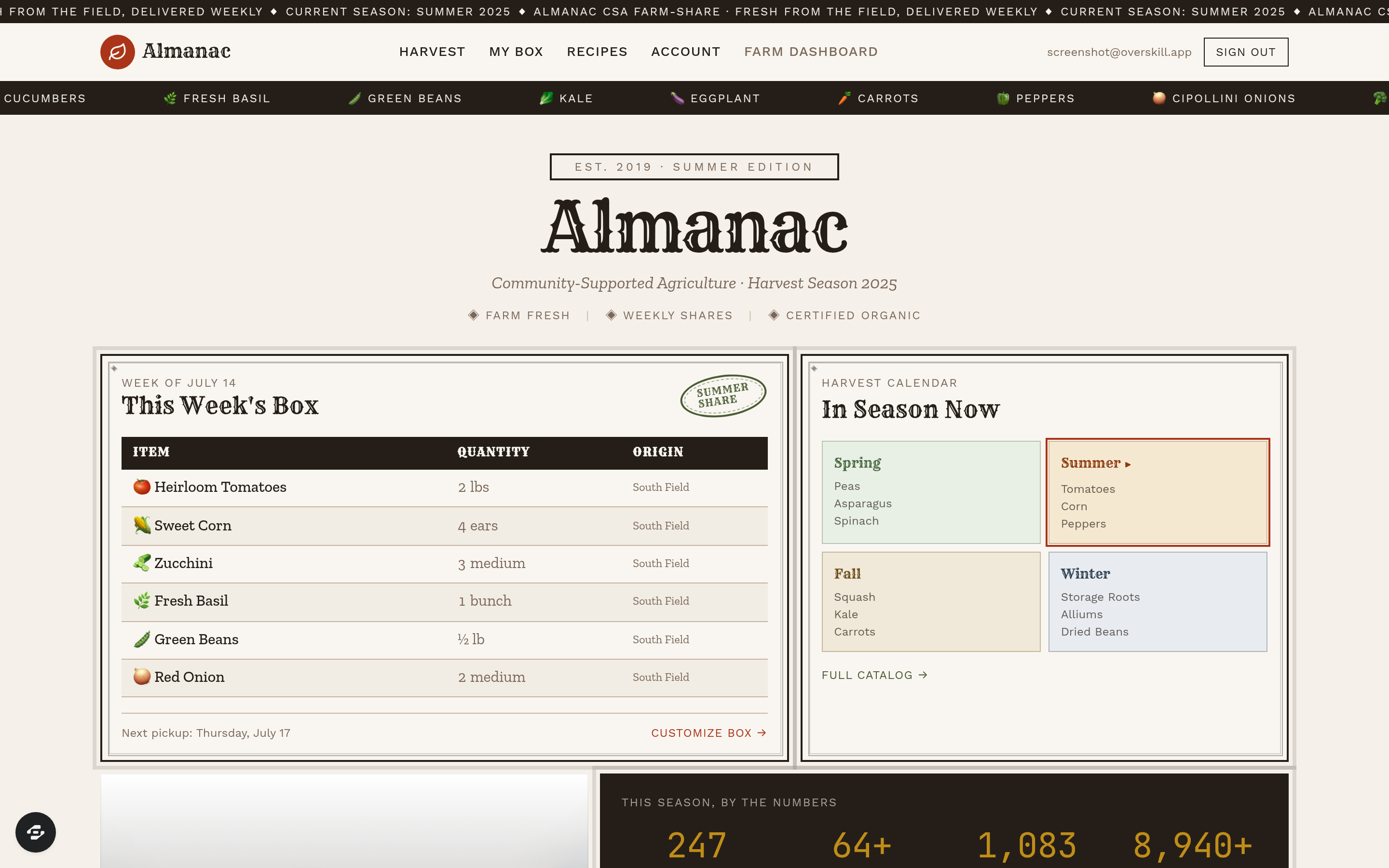 Almanac preview