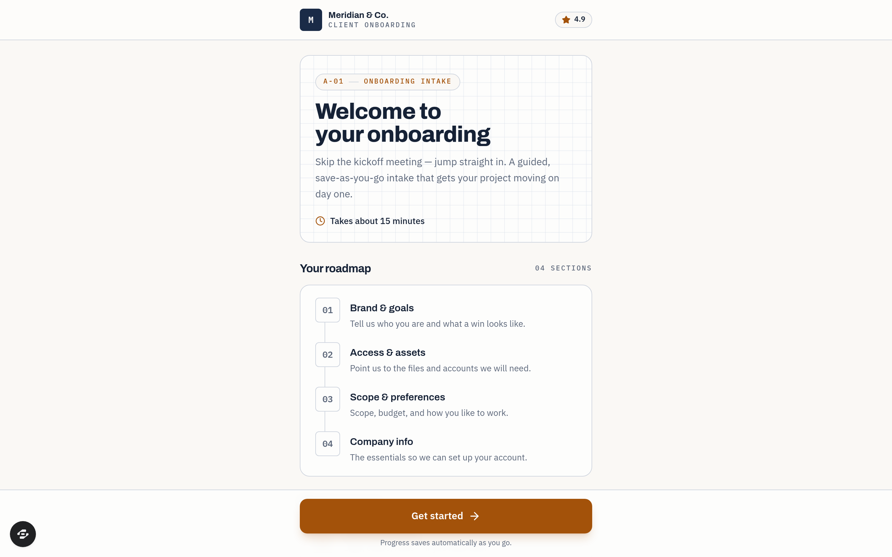 Agency Onboarding Funnel preview