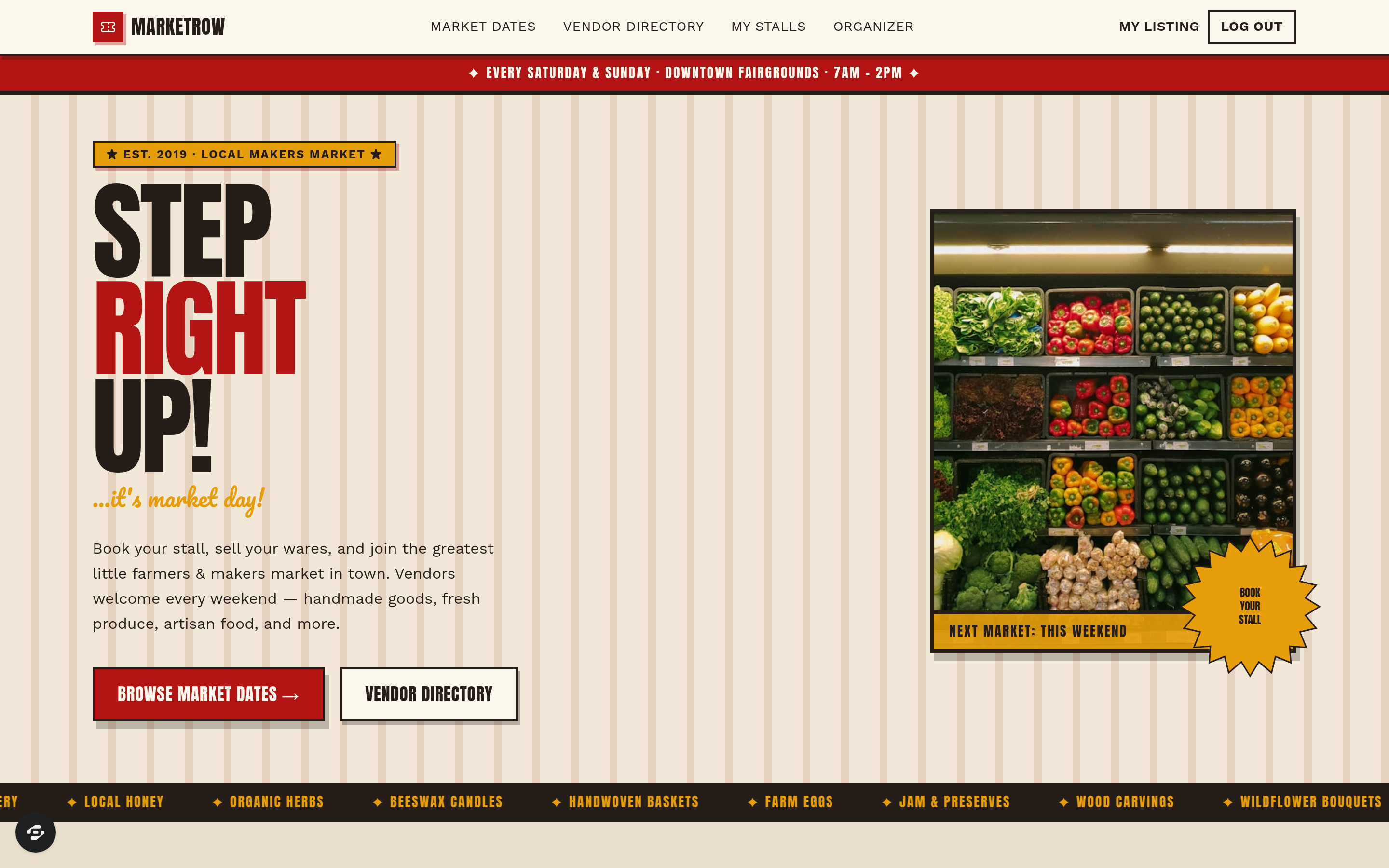 Marketrow preview