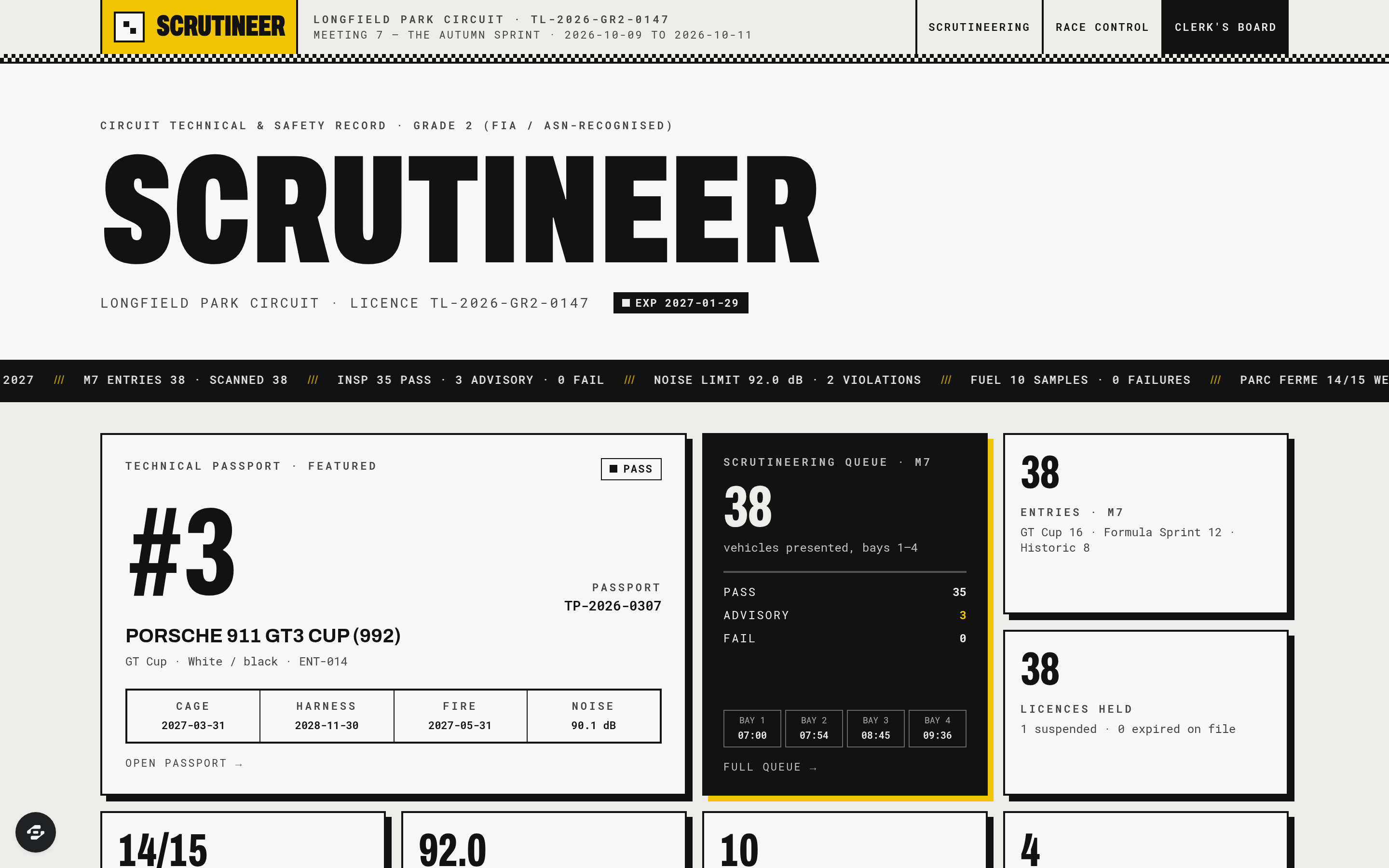 Scrutineer preview