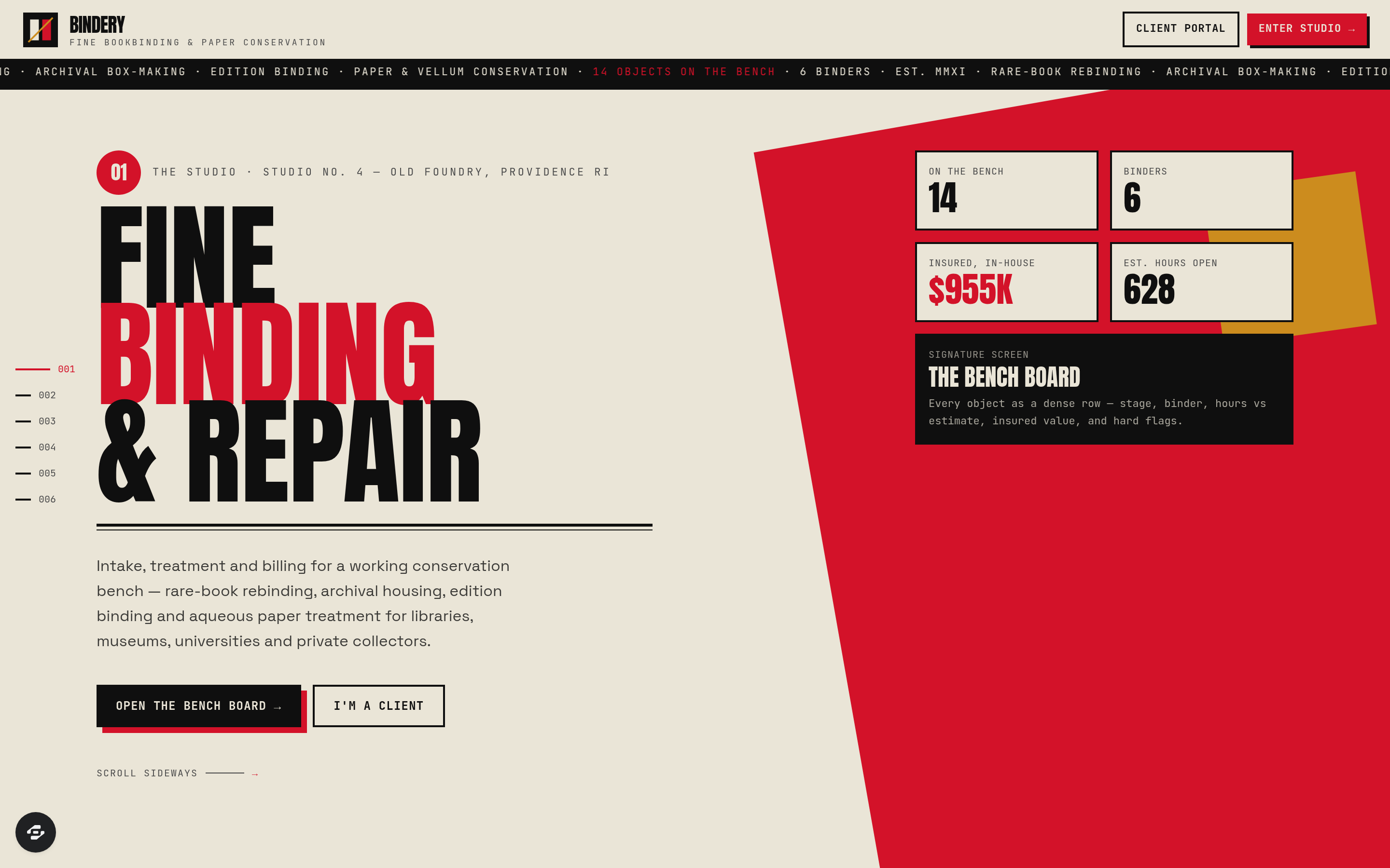 Bindery preview