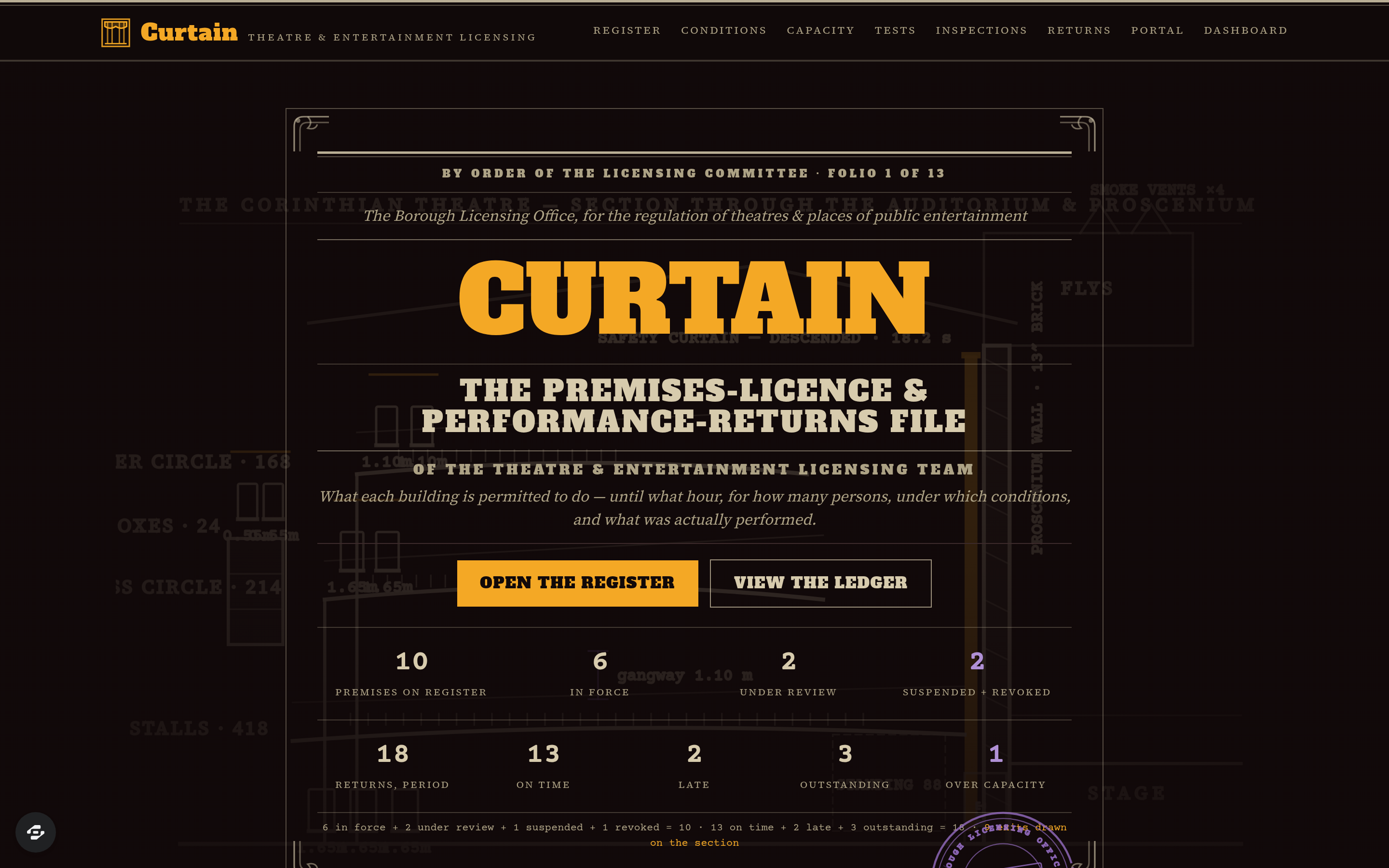 Curtain preview