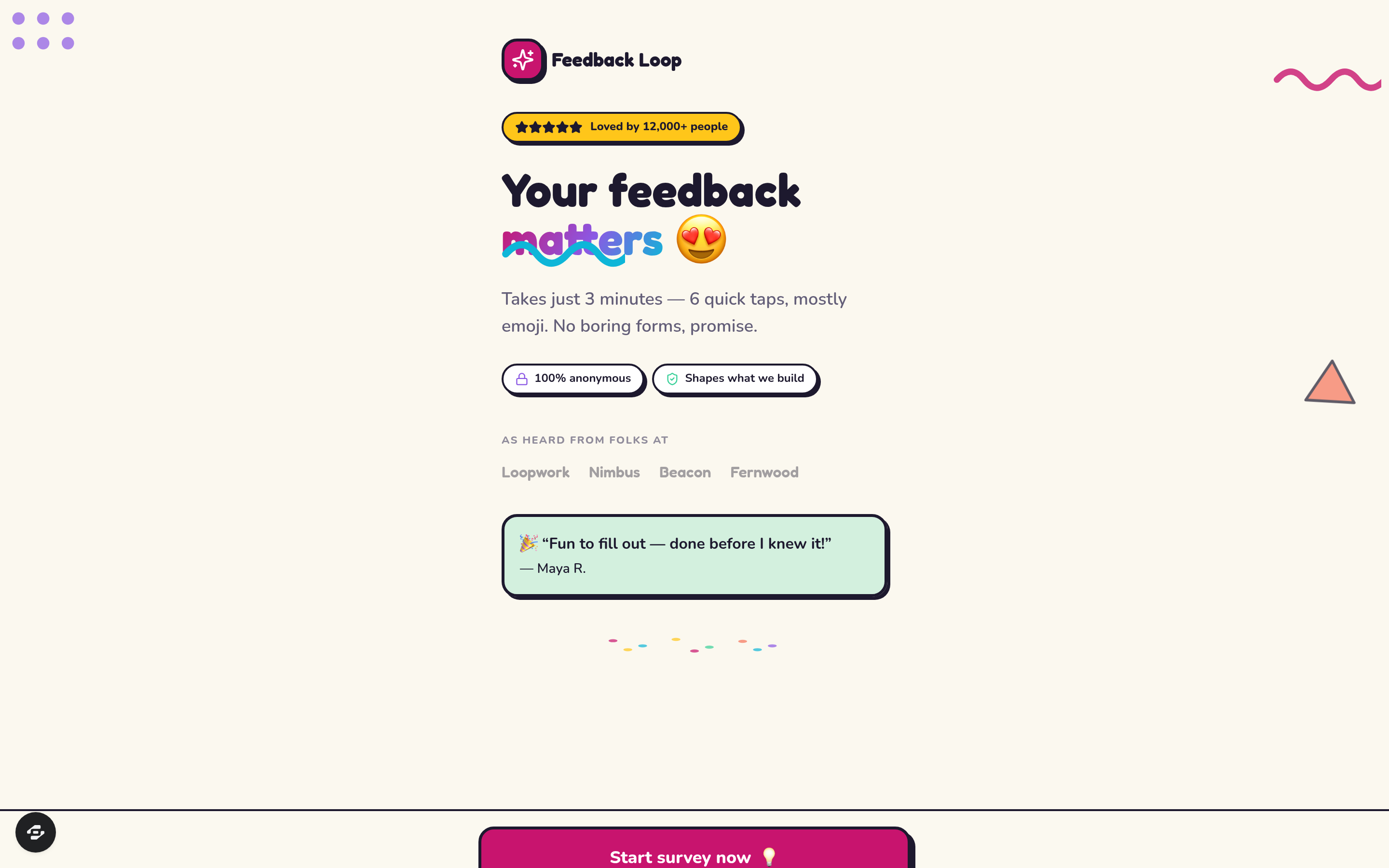 Survey Funnel preview